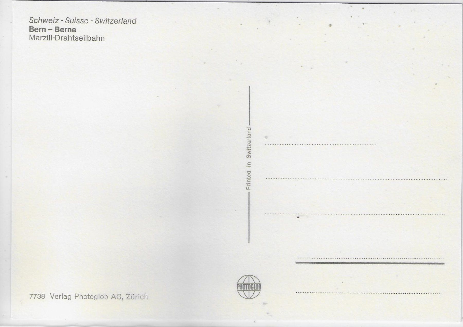 Cartes postales: Bern - Marzili-Drahtseilbahn – D'occasion à Ettingen par Kartenplanet 1