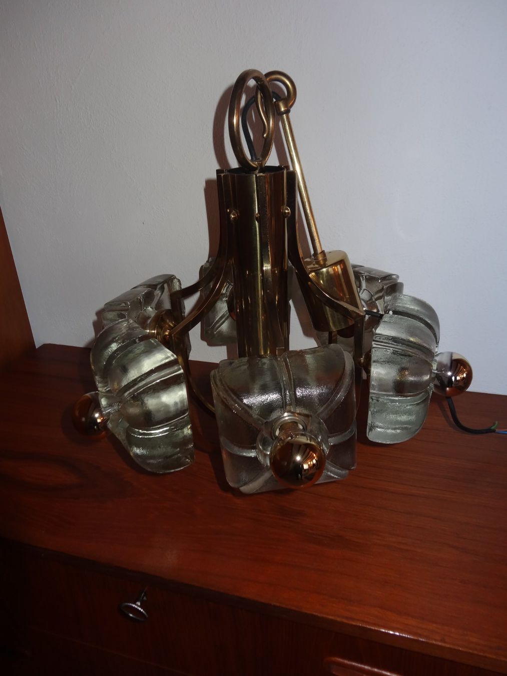 Lampadari & plafoniere: Hängeleuchte Messing-Glas – Usato da Wil SG venduto da Pin05 3