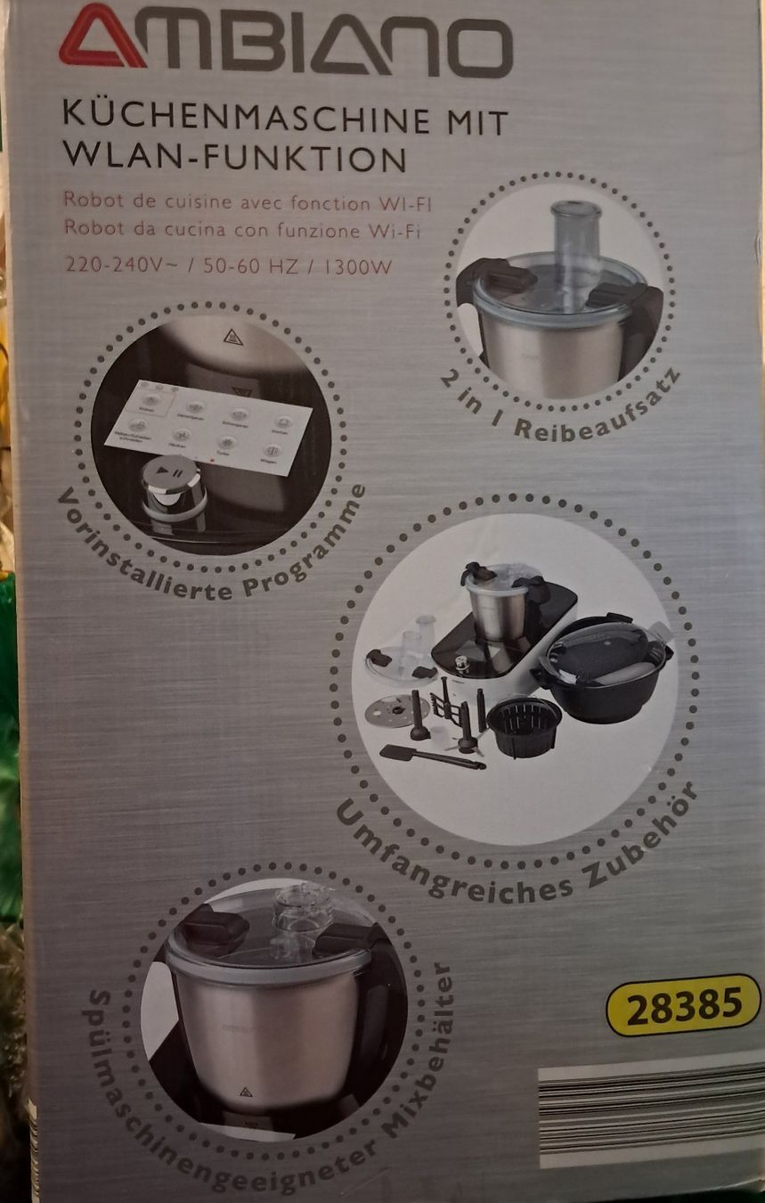 Ambiano Elettrodomestici da cucina: Küchenmaschine mit wlan Funktion – Nuovo e nell'imballaggio originale da Glattbrugg venduto da mah_c5jk 3