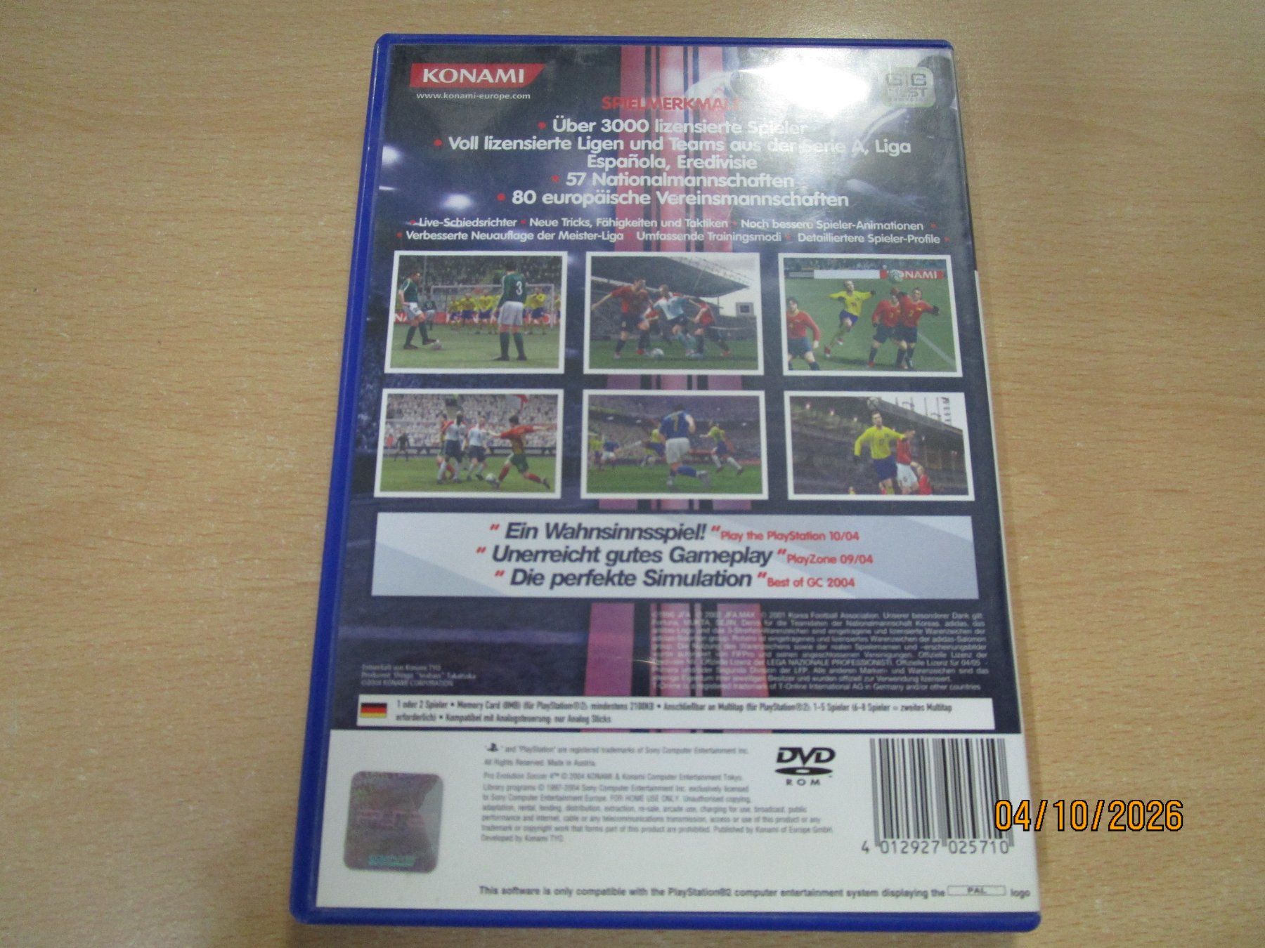 Sony Jeux: Pro Evolution Soccer 4 Sony Playstation 2 PS2 – D'occasion à Goldau par agestuffer 1