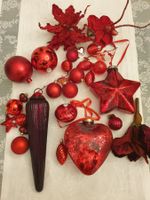 Weihnachtsschmuck Weihnachtsdeko Weihnachtskugeln Rot Stern