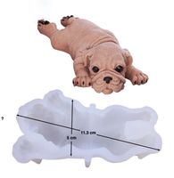 Giessform Silikonform Tiere Hund Dogge