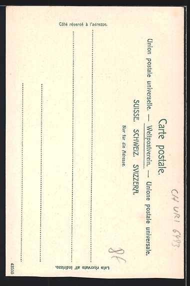 Cartoline postali: AK Hospenthal, Ortsansicht – Usato da Berlin venduto da bartko-reher 1