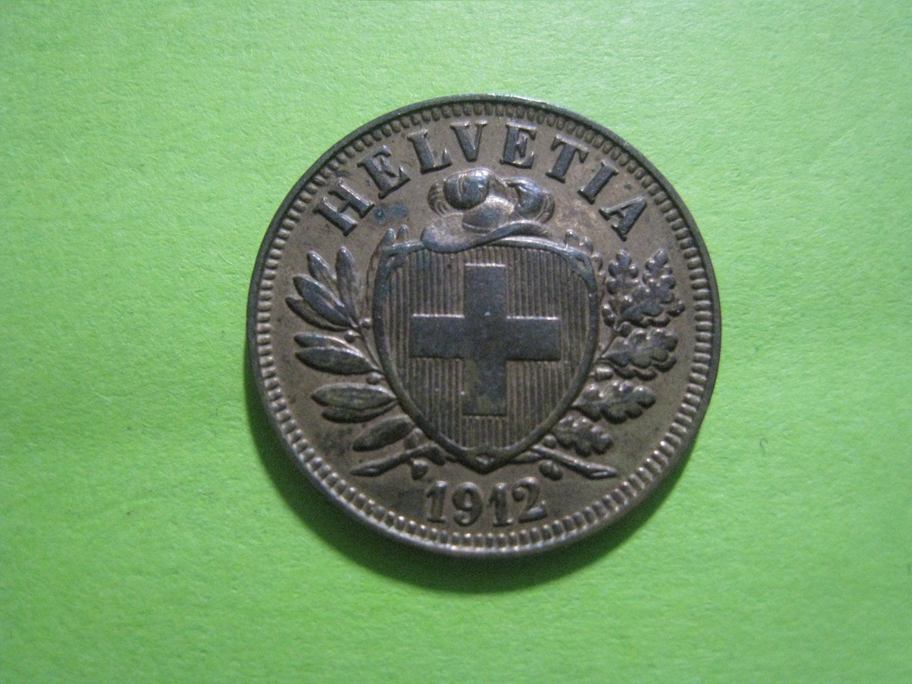 Tutti le monete: 2  Rappen 1912  vz – Usato da Aarwangen venduto da Pinsel7890