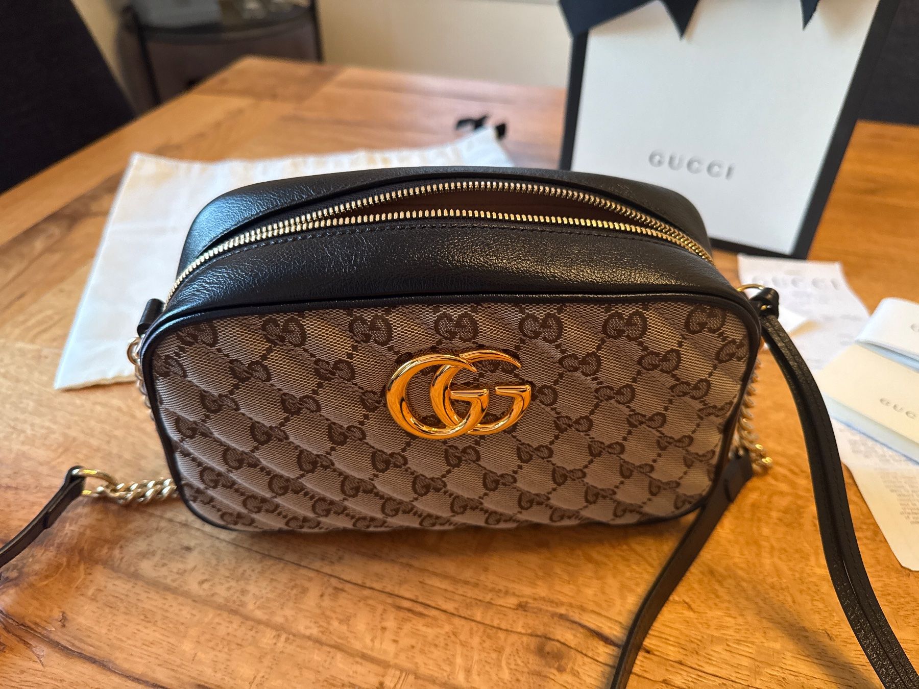 Gucci Borse da donna: GUCCI Marmont Small Monogram Canvas Crossbody Camera Bag – Nuovo e nell'imballaggio originale da Basel venduto da jetzt-wird-gemistet 6