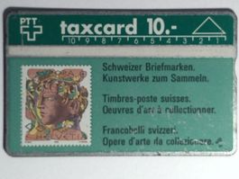PTT Taxcard  Schweizer Briefmarken