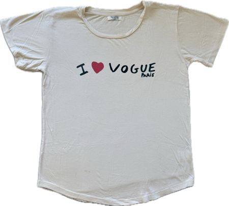 T-Shirt VOGUE PARIS "I ❤️ VOGUE" Grösse S, Baumwolle