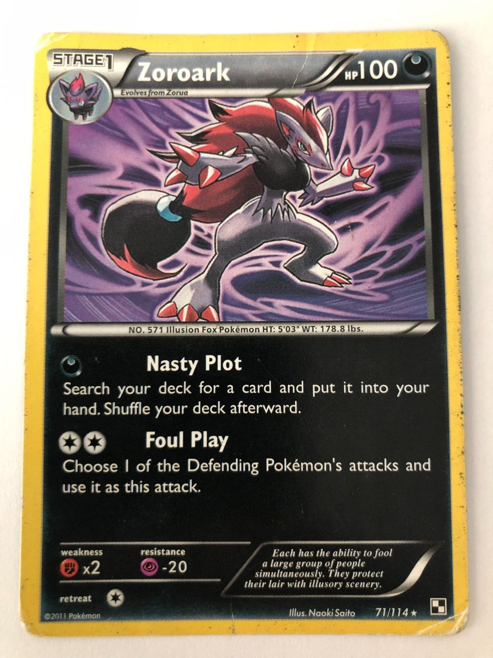 Pokémon Sammelbilder & Trading cards: Zoroark - Schwarz & Weiß - Pokemon – Gebraucht aus Nussbaumen AG von Bika-Shop