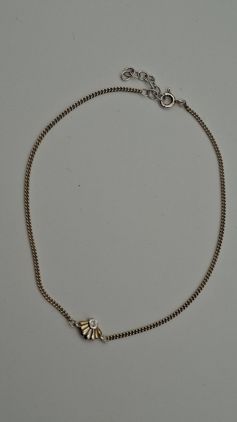 Bracciali & Braccialetti: Fusskette 925er Silber vergoldet – Usato da Kriens venduto da Wolly85