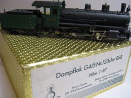 Ferro Suisse G 4/5 123 Rhb-Dampflok ( Messing-Modell )