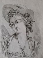 D'après F. BOUCHER - Gravure papier vergé XVIIIème filigrané