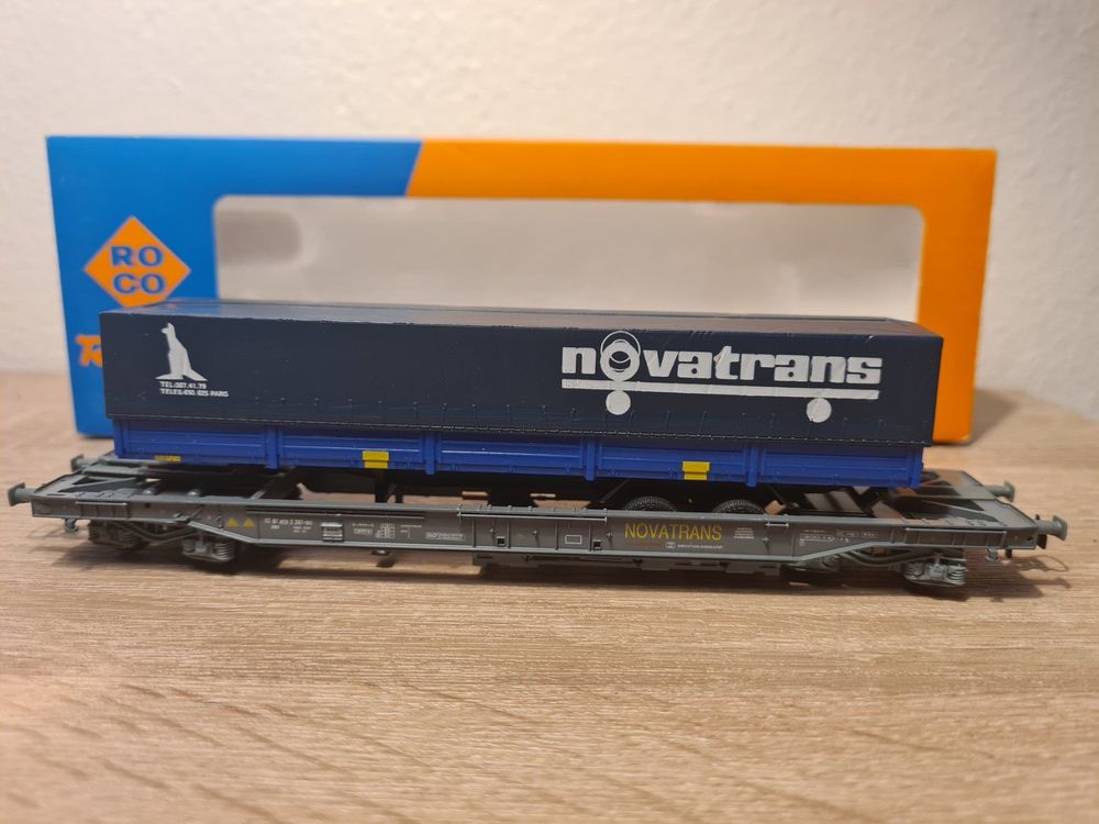 Wagon Kangourou Roco Avec Conteneur Schenker - Réf 46583 - Neuf