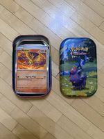 50 Pokémon Karten in cooler Metalbox