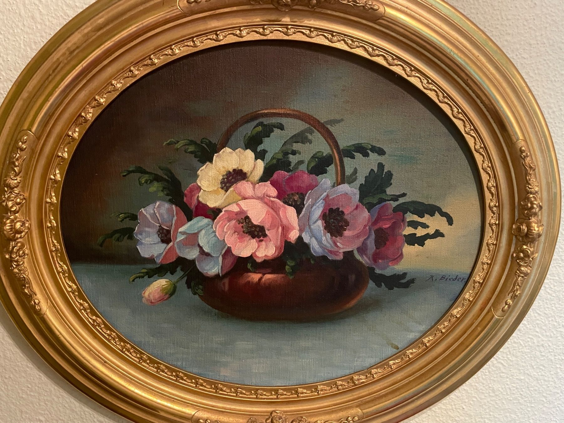 Posters & Illustrations: Bild Oval mit schönem Goldrahmen – D'occasion à Volketswil par rubin74 1