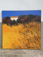Gemälde Ölbild „Le Cabanon“ Kornfeld Provence signiert