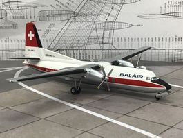 Balair Fokker Friendship Flugzeug Modell 1:200 HB-AAU