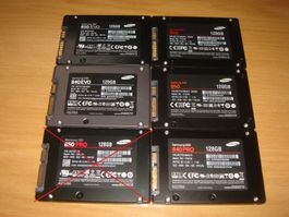 1 stück 120/128gb ssd. Getestet.Samsung