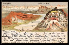 sign. E. Hansen / Emil Nolde: Rigi und P