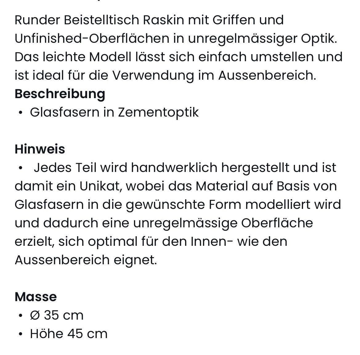 Tavoli: Beistelltisch Raskin – Usato da Fällanden venduto da Hannabelle 3