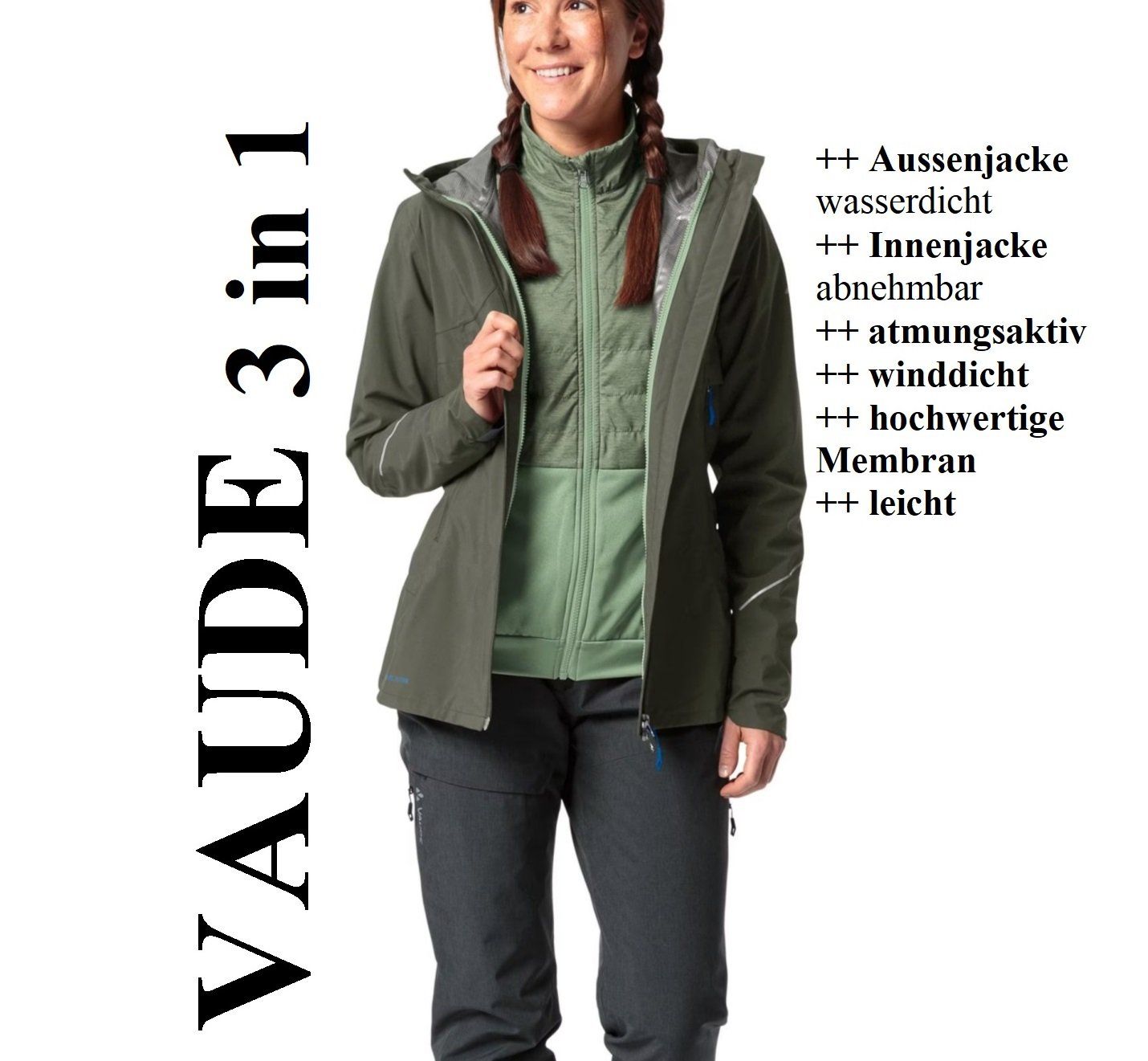 Vaude Giacche: S NEU 330Fr Vaude Velojacke Winterjacke Hardshell Softshell – Nuovo e nell'imballaggio originale da Steffisburg venduto da Erdling0