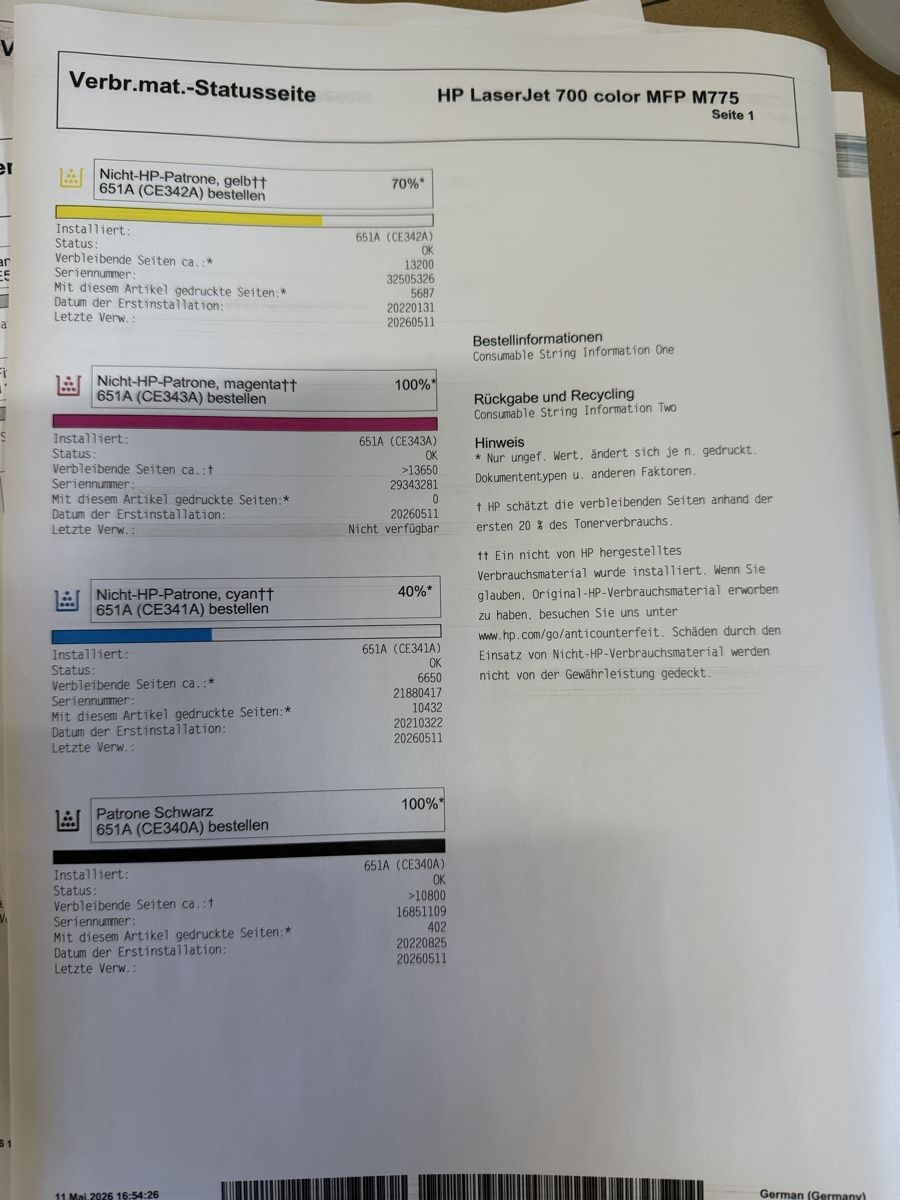 Hewlett Packard Fotocopiatrici: HP LaserJet 700 color MFP M775 – Usato da Zürich venduto da Zvijerka 3