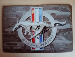 Mustang 35th Anniversary Blechschild