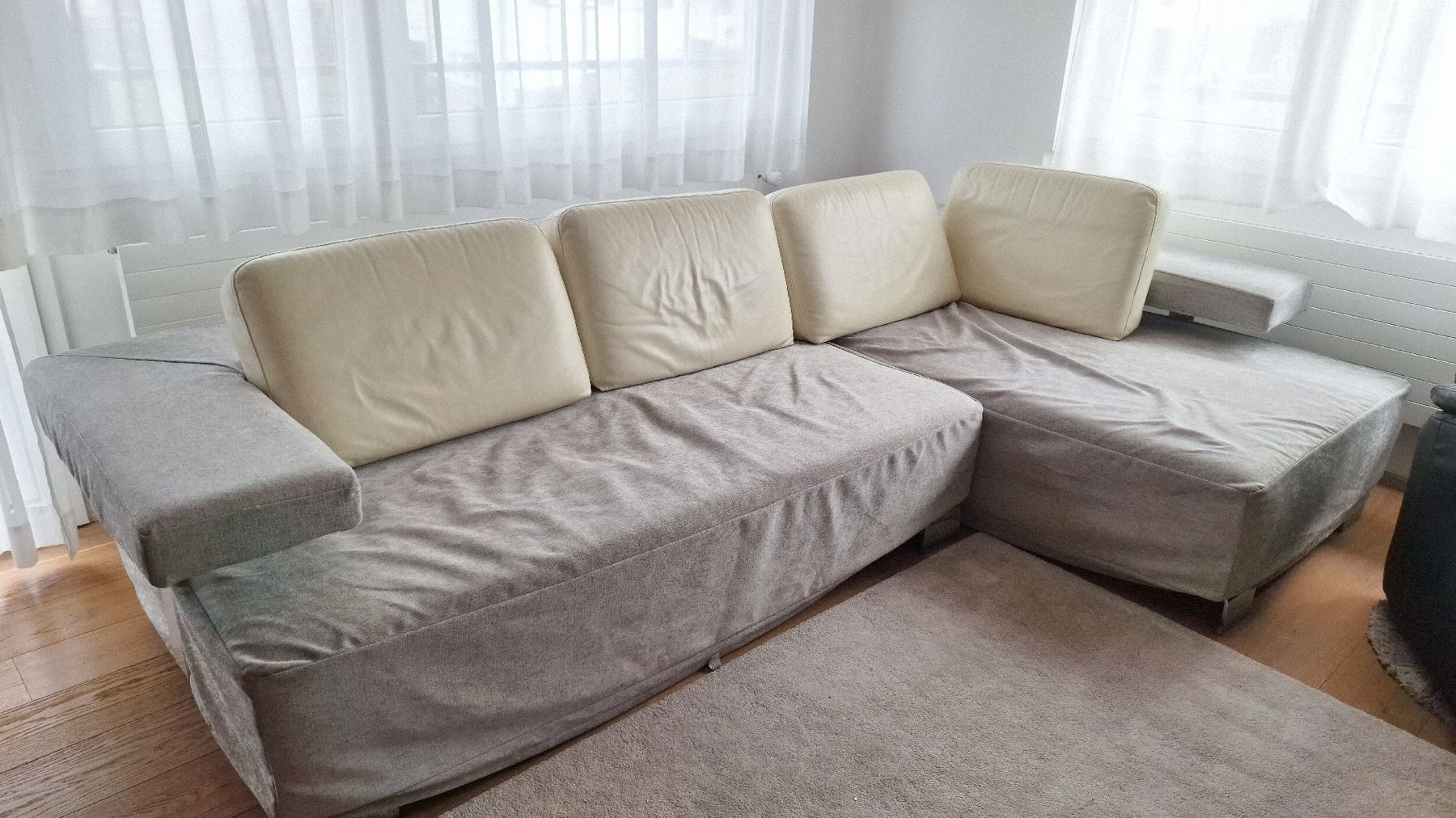 Divani: Ecksofa Echtleder 300 x 175 – Difettoso da Buchs SG venduto da Apfelbaum