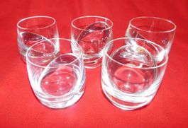 5 Whisky Gläser, Vintage  von Georg Blanc, ca. 1970