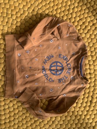 Sweat-shirt Okaïdi marron imprimé taille 110