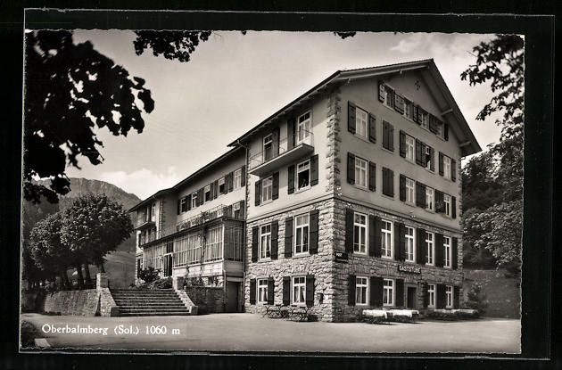 Cartoline postali: Oberbalmberg, Hotel Kurhaus Oberbalmberg – Usato da Berlin venduto da bartko-reher