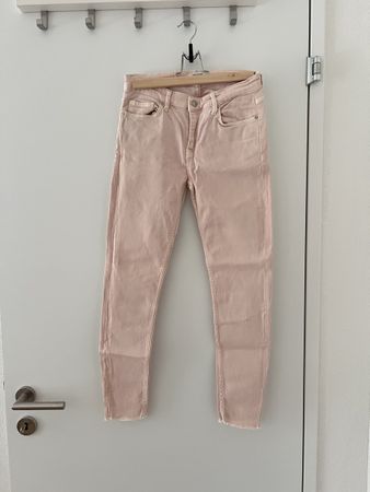 Zara Pink Denim Jeans, Woman, Size 38, Perfect for Spring!