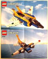 2 Bauanleitungen - LEGO 31042 Düsenjet