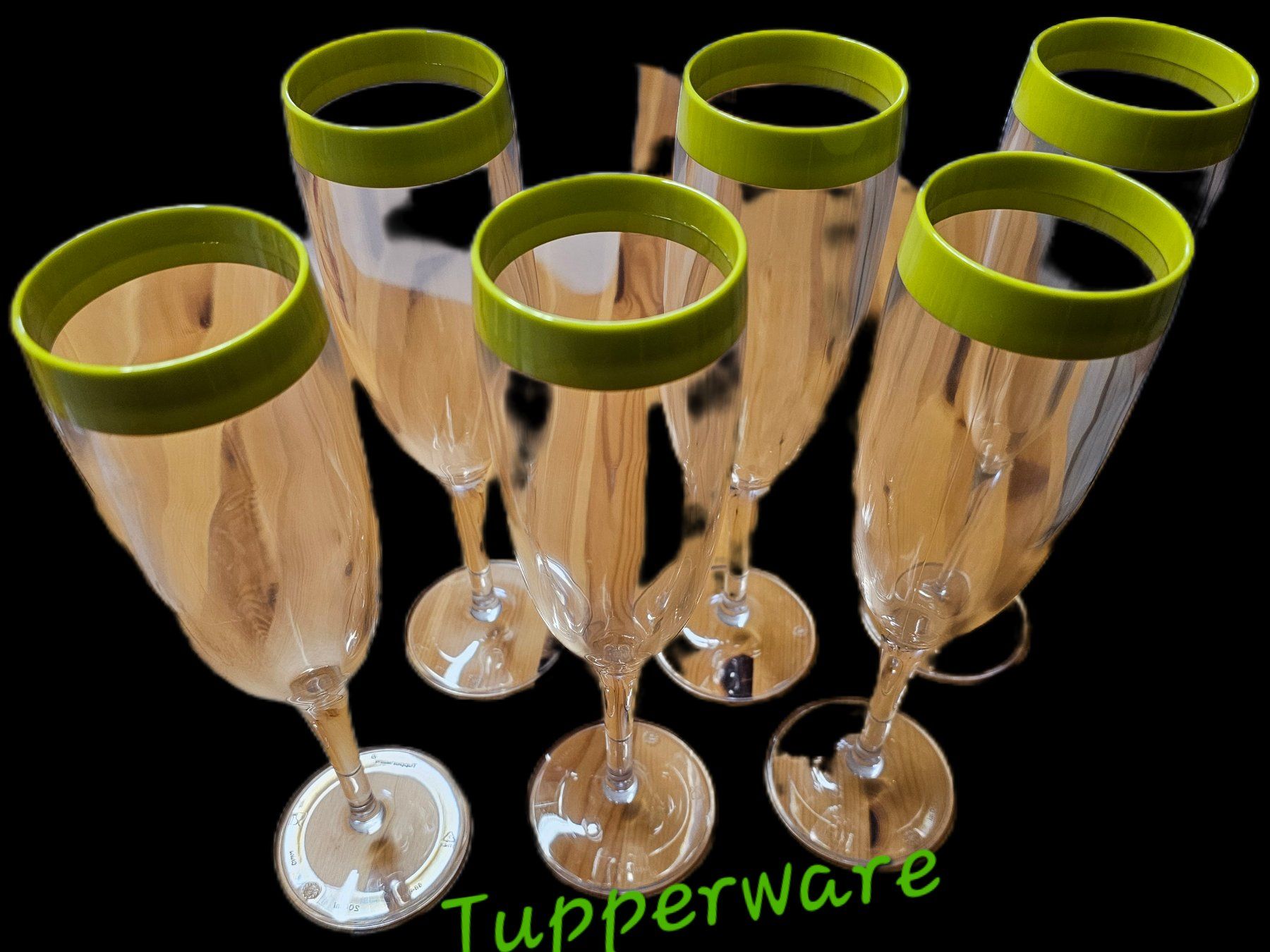 Tupperware Bicchieri: Tupperware Sekt"gläser" – Usato da Aarberg venduto da Totemegerli