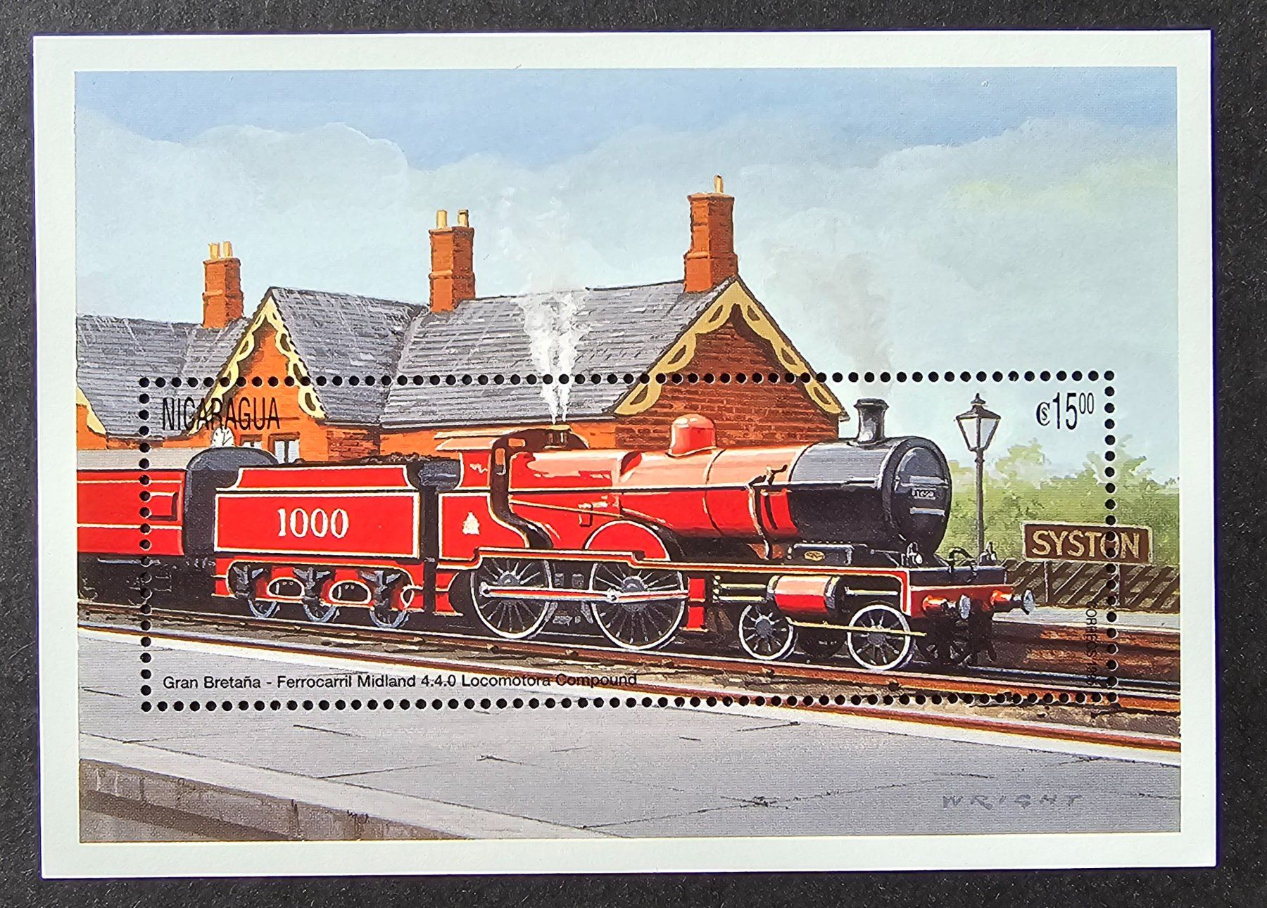 Tutti i francobolli: Nicaragua-7 Blöcke Eisenbahn ** – Nuovo (secondo la descrizione) da Hittnau venduto da stamps_and_coins 5