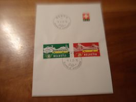 PTT-Blättli Alpenposten, 1953, ET-o italienisch