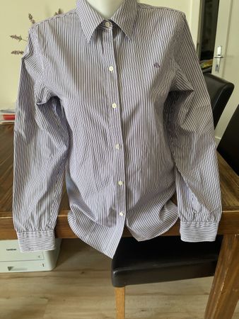 Chemise rayée violette LAUREN RALPH  LAUREN  M État neuf
