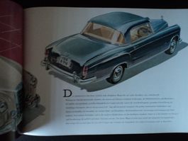 Prospekt Mercedes-Benz 220S/SE 1959 Coupe und Cabriolet W128
