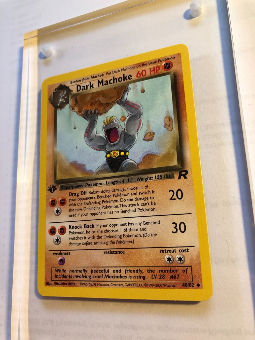 Cartes à collectionner: Dark Machoke Team Rocket 1st (unc.) - MINT - ab 1.- – D'occasion à Giubiasco par dan_pr8b 2