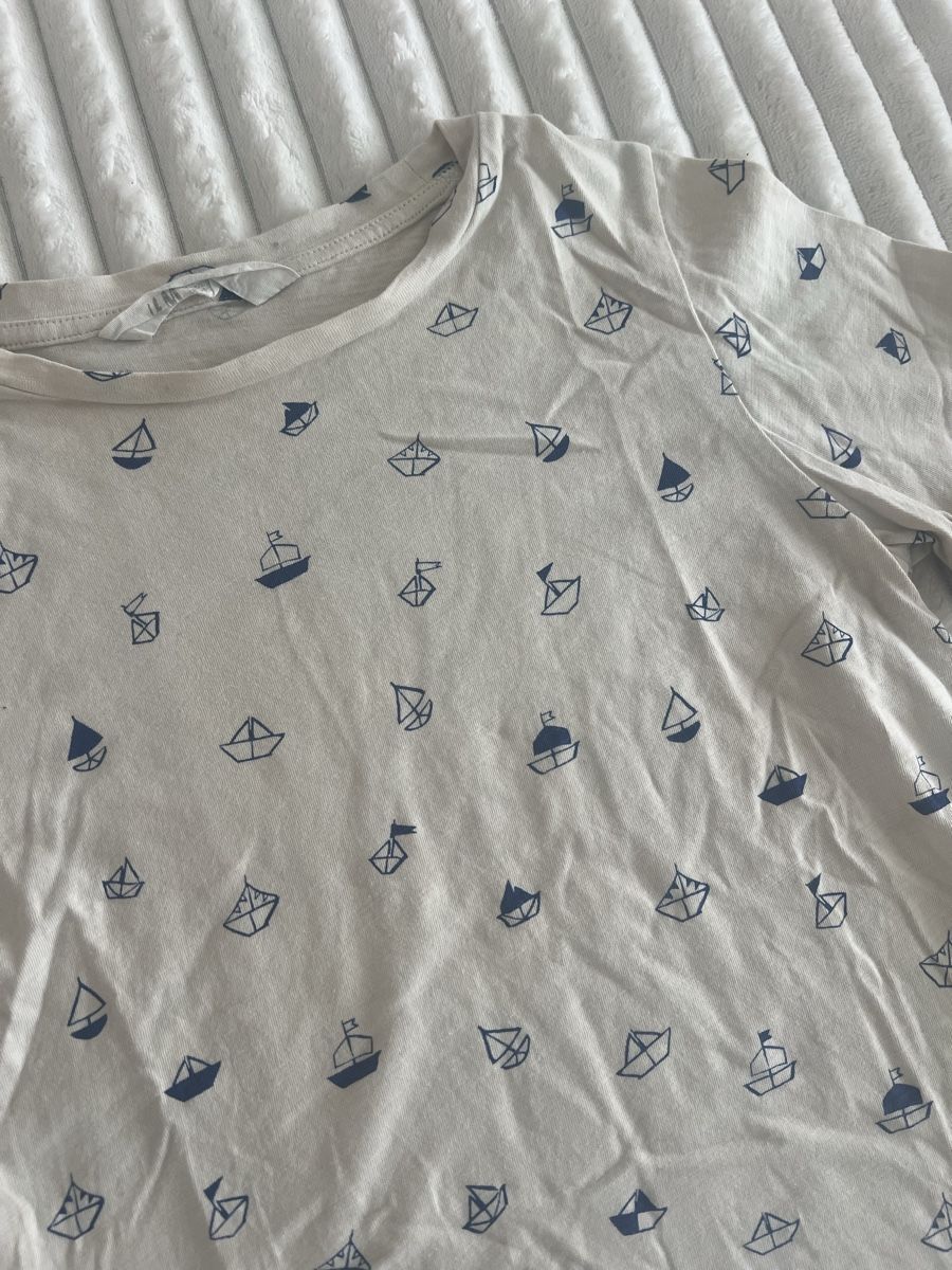 H&M Camicie, T-shirt & Polo: H&M BAUMWOLL SHIRT SCHIFFE BOOTE GR 128 – Usato da Basel venduto da theo-g77 1