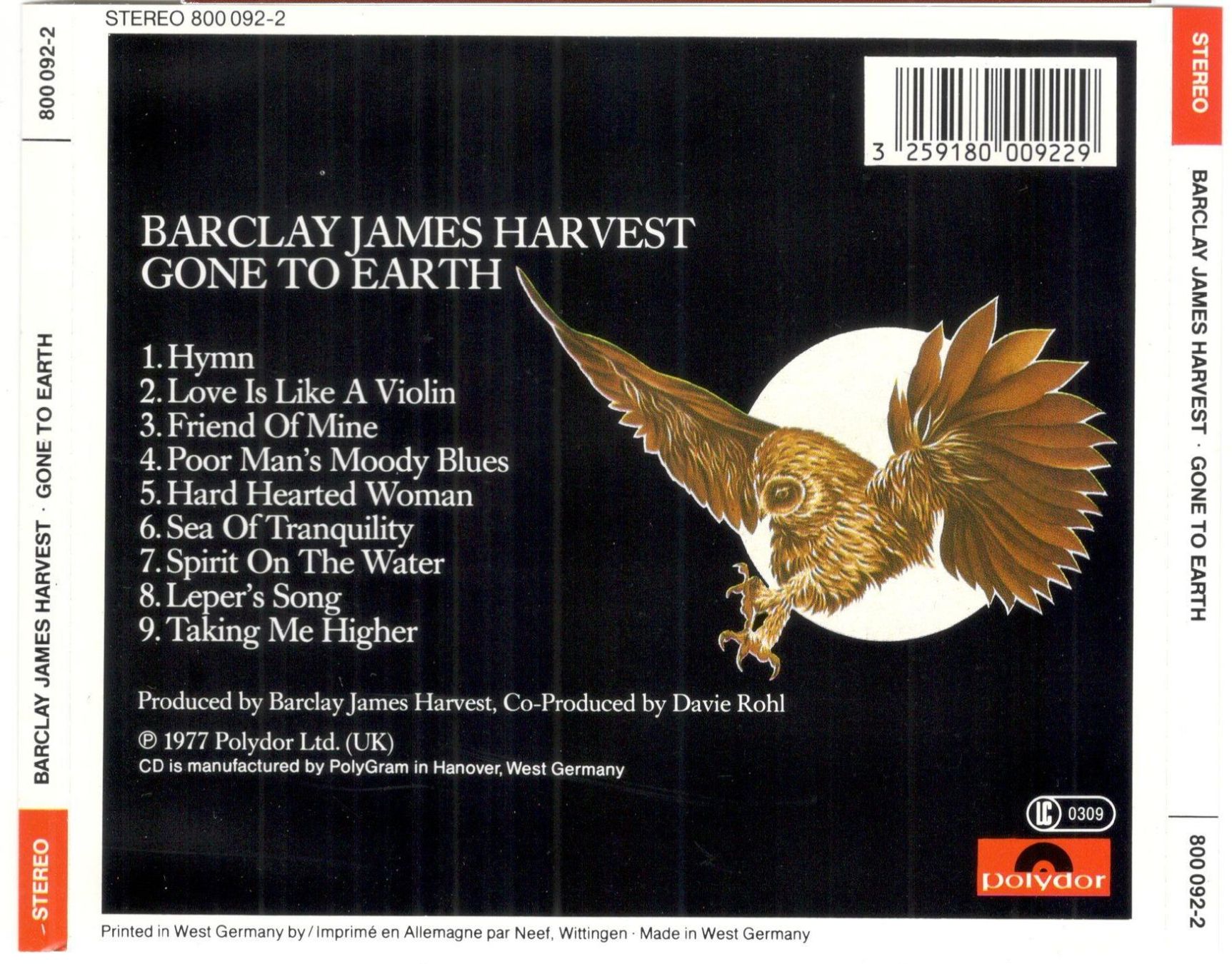 CD: Barclay James Harvest CD Gone To Earth – Usato da St. Margarethen TG venduto da ursk10 1