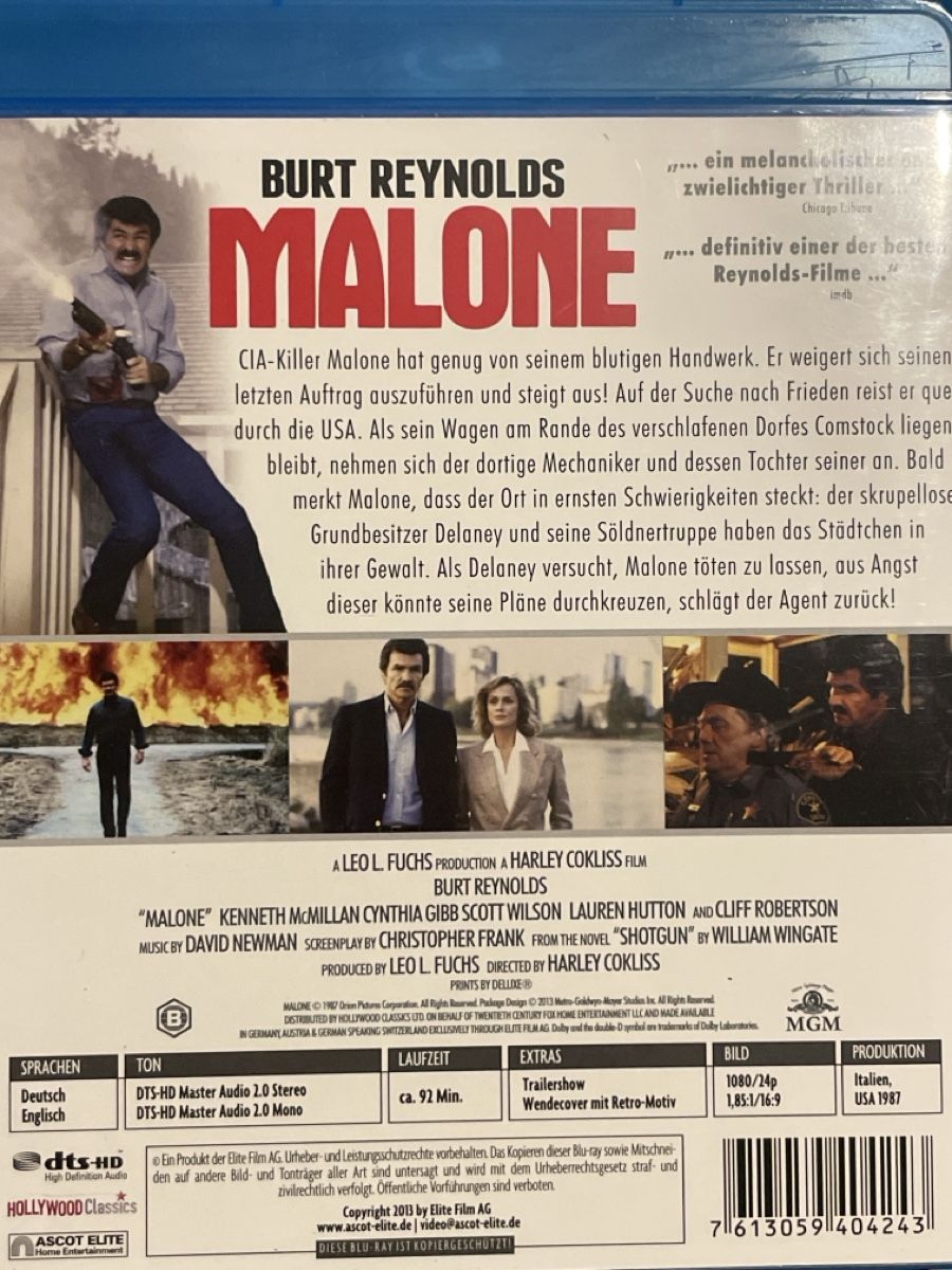 Tous les DVDs: Malone (1987)  selten – Neuf (Voir description) à Waldenburg par Gonzo8 1