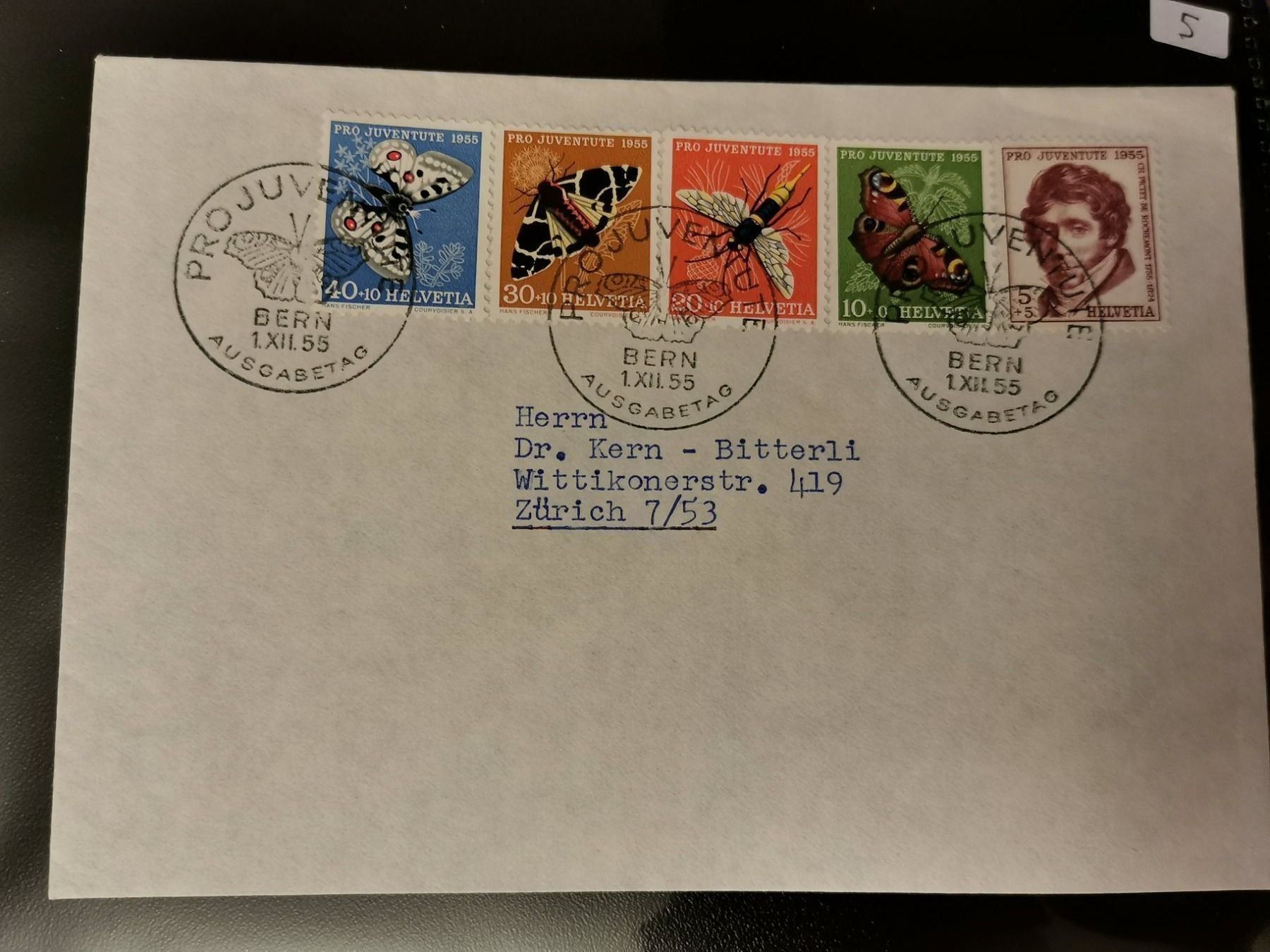 Alle Briefmarken: FDC J158-162 (100.-) – Gebraucht aus Buttikon von billigJackob