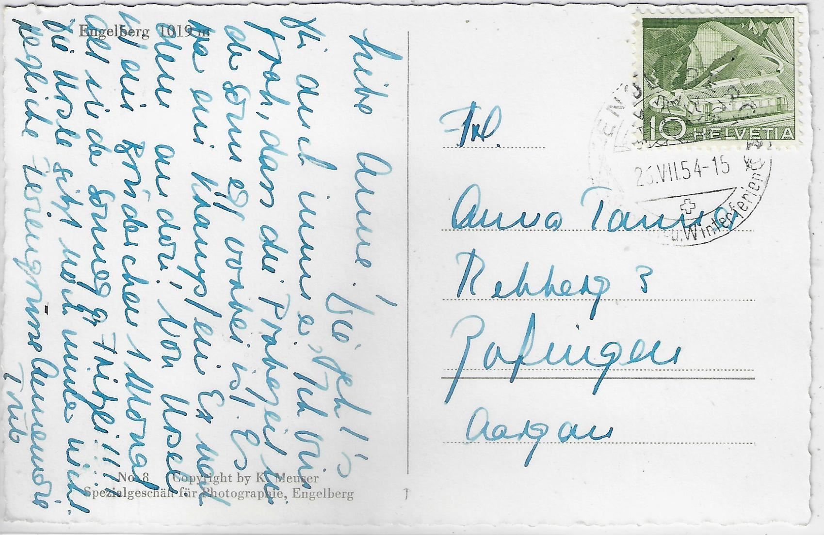 Cartoline postali: Engelberg - Generalansicht – Usato da Ettingen venduto da Kartenplanet 1