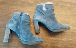 Stiefeletten Varese 38 stahlblau Wildleder