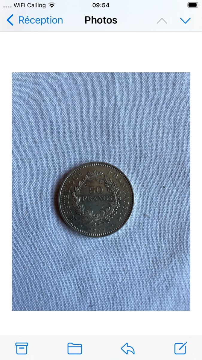 Tutti le monete: 50.FF HERCULE. ARGENT 0/900 – Usato da Peney-le-Jorat venduto da V70r0 1