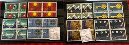 Sonder Marken 4er Block Gespempelt 1965 bis 1969