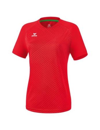 Erima Madrid Damen Shirt kurzarm - rot (Grösse: 40)
