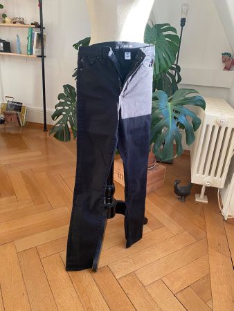 Schwarze Skinny Jeans, Gr. 36/38