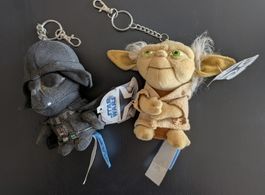 Star Wars Yoda und Darth Vader Plüsch-Schlüsselanhänger