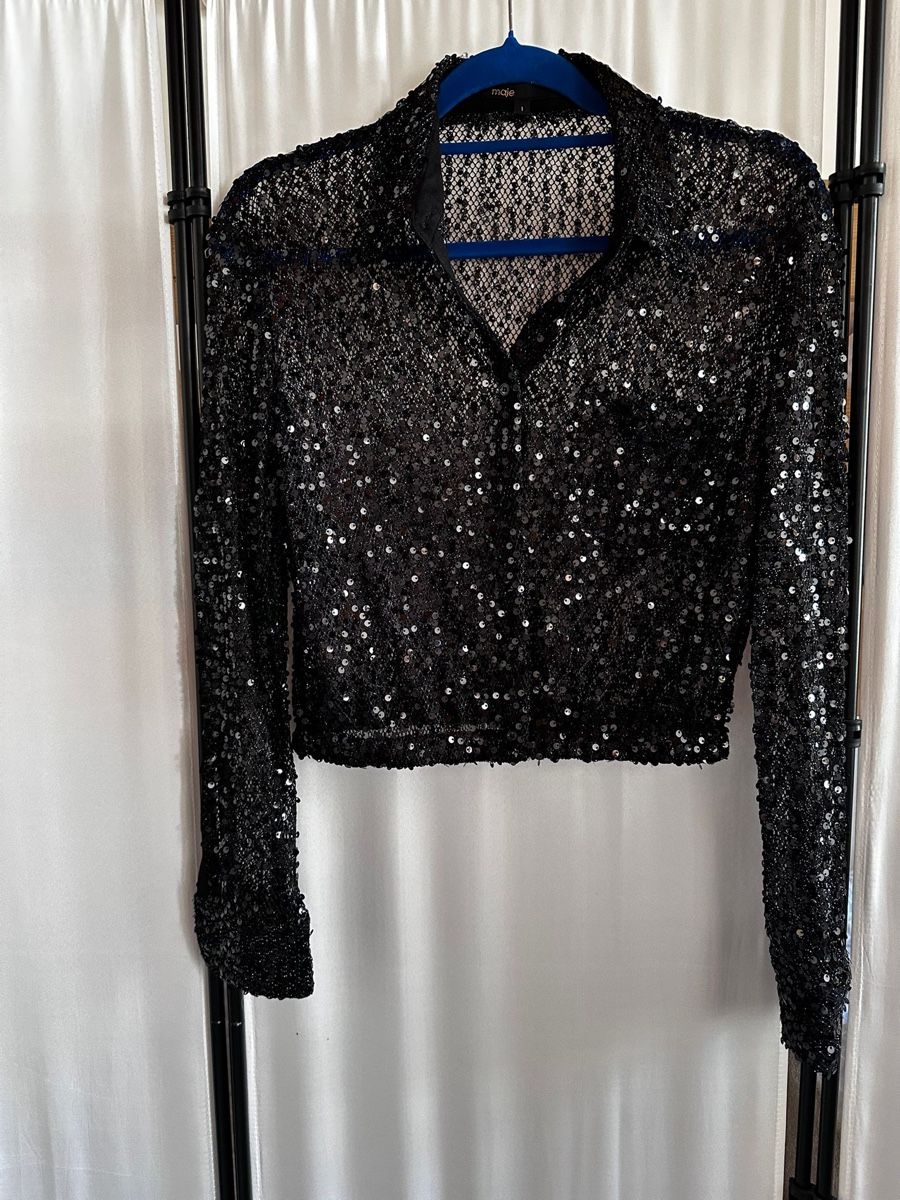 Bolero: Maje – veste courte à sequins noirs – Nuovo (secondo la descrizione) da Villeneuve VD venduto da tat_9fhl